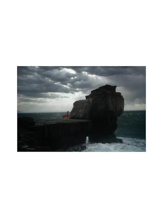 Painting Woman By Sea During A Storm Woman Next To The Sea During A Storm 100x70