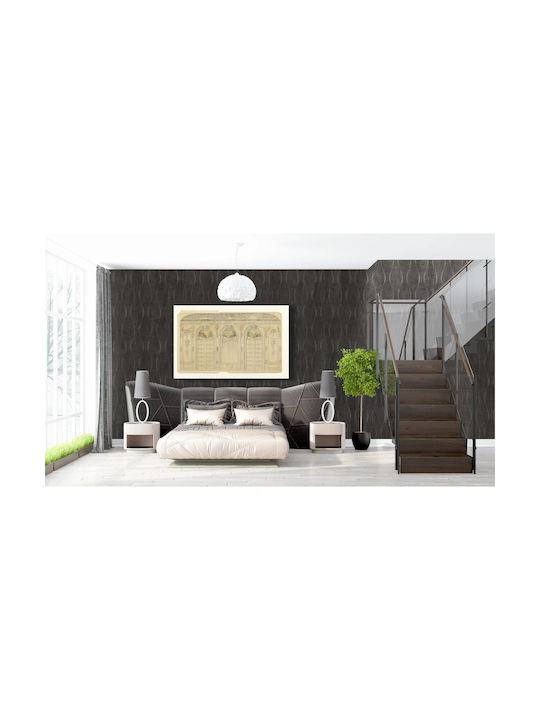 iLovePrints Gemälde Drawing Elevation Fenster Wand Gemälde Wohnzimmer Haus Herman Oelrichs New York J G Garton 100x70
