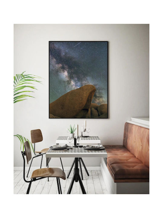 Панел Milky Way Над Скален Пейзаж Milky Way 115x170