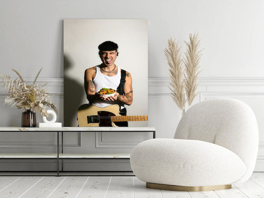 iLovePrints Tattooed Musician Gemälde Ein Bowl Food Musik Tattoo 115x170