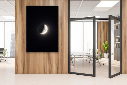 Gemälde Crescent Moon In Space Ηemisphäre Im All 80x120
