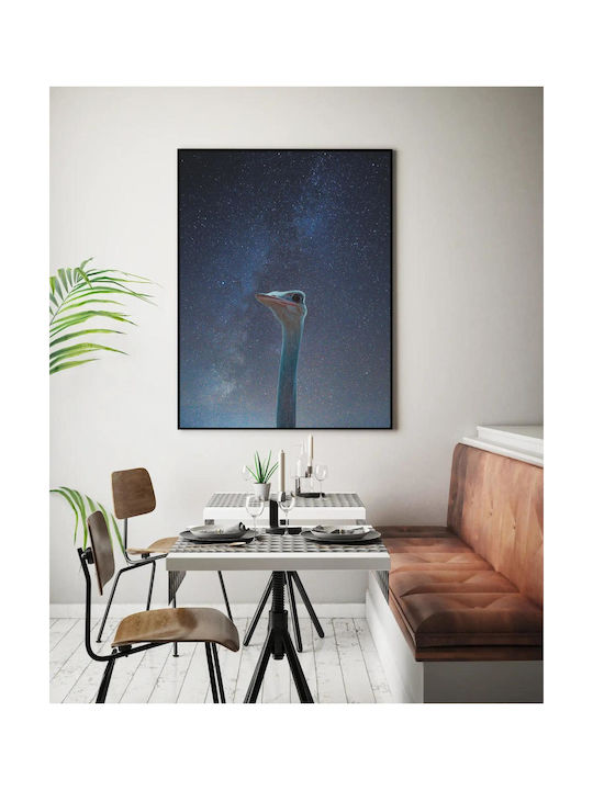 Панел Ostrich Gazing Into Stars Страус Гледа В Звездите 70x100
