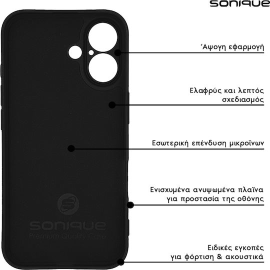 Sonique Xiaomi Poco M7 Pro 5g Schwarze Silikon Handyhülle