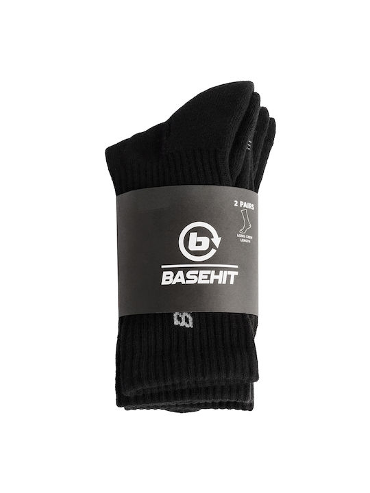 Basehit Unisex High Socks 2-pairs 242.bu08.05-black