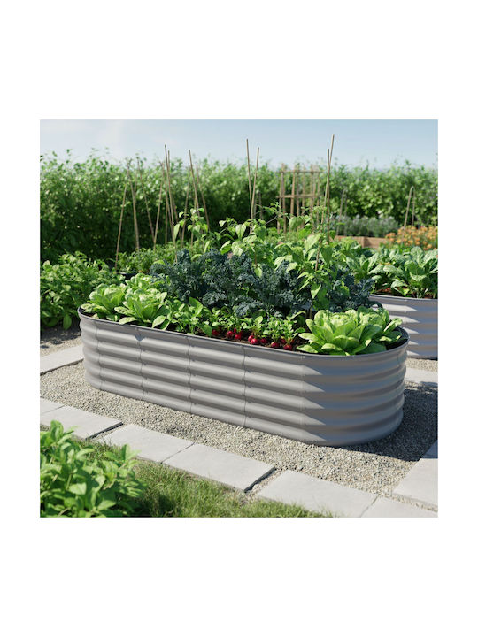 Relaxdays Grauer Blumentopf 45x60cm