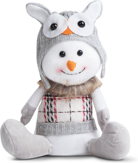 Christmas Decoration Snowman 30 Cm Textile Figurine Christmas Decoration Snowman 30 Cm Textile Figurine