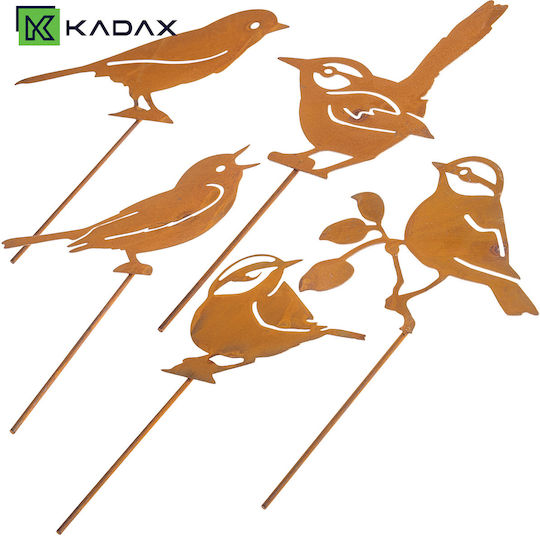 Kadax Metal Garden Decoration 11x19cm 5 Pieces 47381