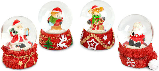 Glob De Zăpadă De Crăciun 6 Cm Decorațiune Festivă Figurine Cadou Ideal Design Clasic