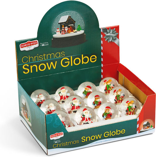 Glob De Zăpadă De Crăciun 6 Cm Decorațiune Festivă Figurine Cadou Ideal Design Clasic