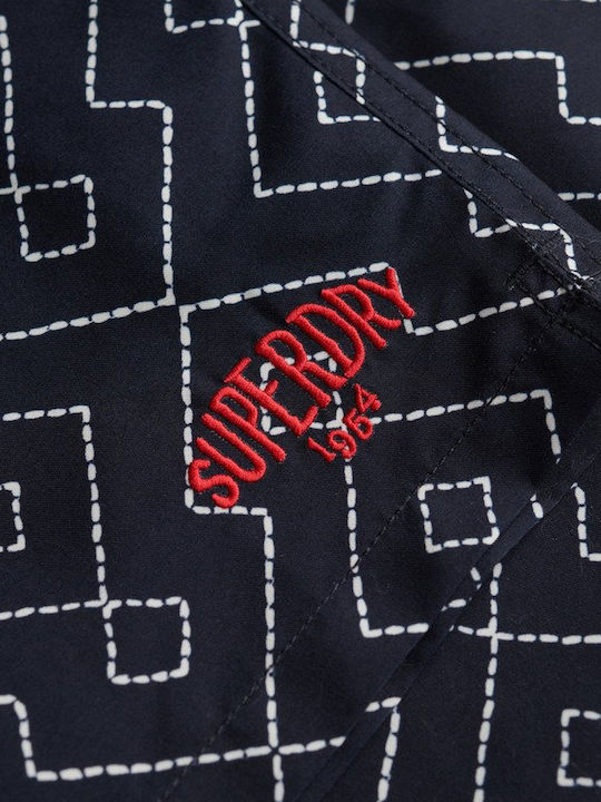 Stud Men's Swim Shorts Blue with Patterns