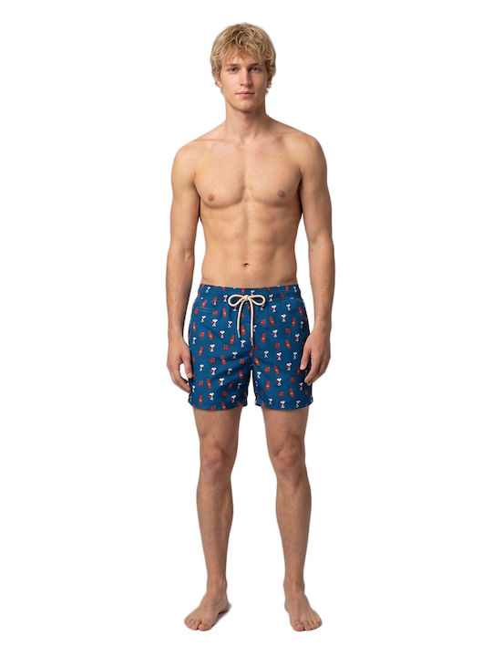 Fantasy Herren-Bademode Kurze Hosen Blau mit Mustern