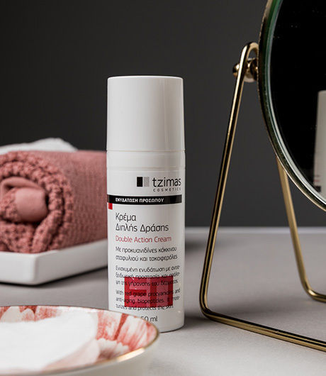 Tzimas Cosmetics Διπλής Δράσης Ενυδατική & Αντιγηραντική Κρέμα Προσώπου 50ml