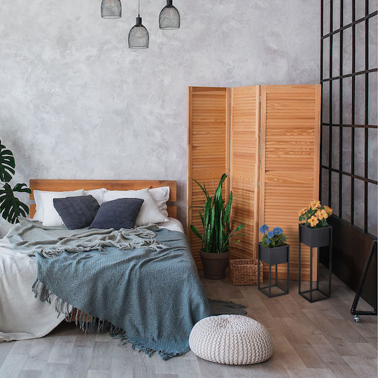 Relaxdays Поставки За Саксии Черни 70x21x21см 2 Броя