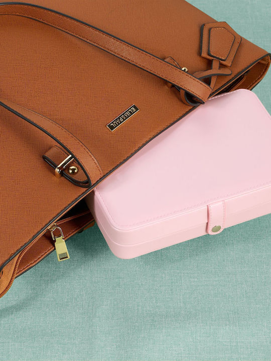 Relaxdays Jewellery Box Pink