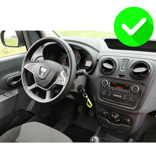 Carmedia Ηχοσύστημα Αυτοκινήτου για Dacia Dokker 2012 (Bluetooth/USB/WiFi/GPS/Apple-Carplay/Android-Auto) με Οθόνη Αφής 9"