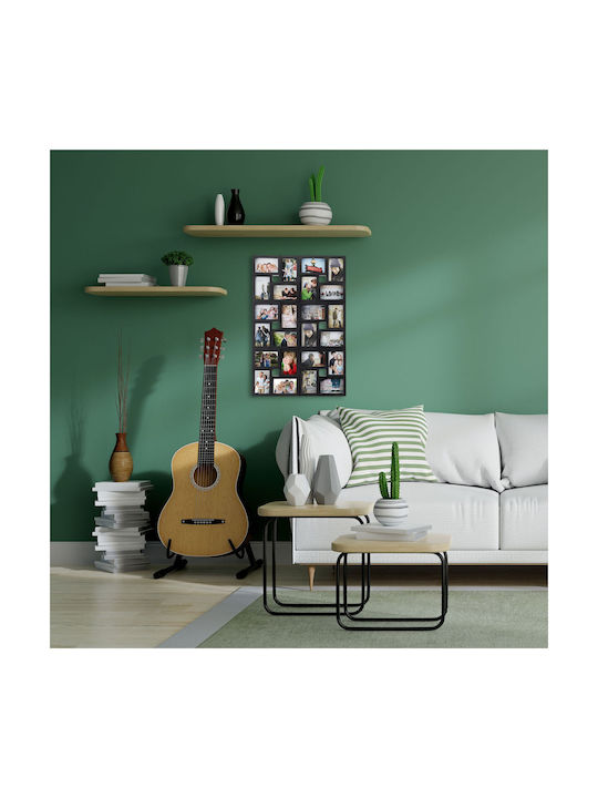 Relaxdays Plastic Photo Frame With Black Frame