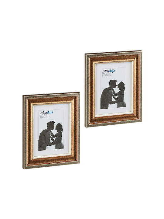 Relaxdays Wandmontage Kunststoff Fotorahmen 2 Stück (Verschiedene Farben)