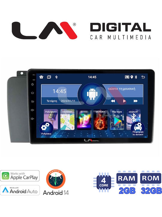 LM Digital Auto-Audiosystem für Volvo XC 70 2004 > 2007 (Bluetooth/USB/WiFi/GPS/Apple-Carplay/Android-Auto)
