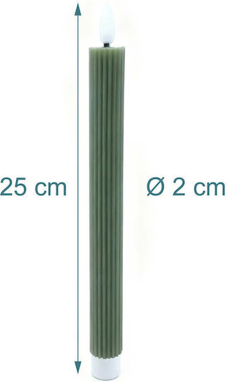 Relaxdays Διακοσμητικό Φωτιστικό LED Κερί 6τμχ 25x2εκ.