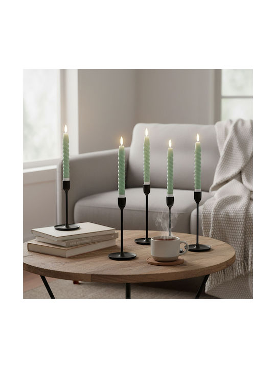 Relaxdays Lămpi Decorative Pentru Masă LED Lumânare 6 Buc 25x2.2 cm