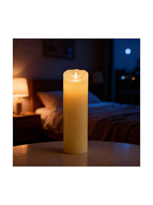 Relaxdays Lămpi Decorative Pentru Masă LED Lumânare 30x10cm