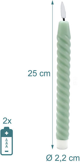 Relaxdays Διακοσμητικό Φωτιστικό LED Κερί 6τμχ 25x2.2εκ.