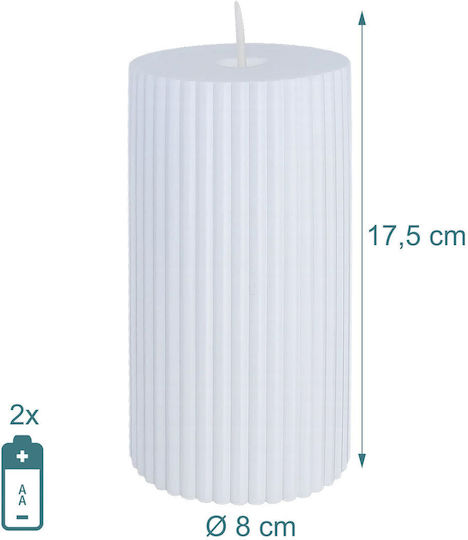 Relaxdays Διακοσμητικό Φωτιστικό LED Κερί 4τμχ 17.5x8εκ.