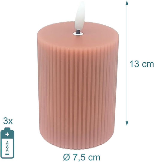 Relaxdays Lampa Decorativă LED Lumânare 4 Buc 13x7.5 cm