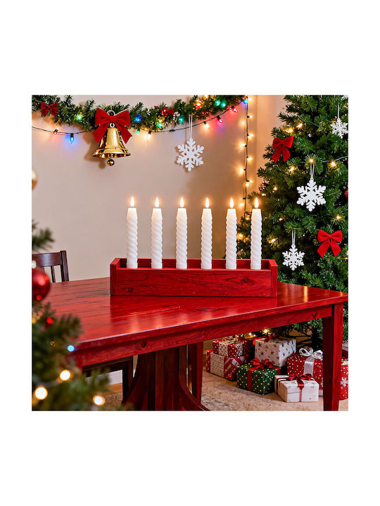 Relaxdays Lămpi Decorative Pentru Masă LED Lumânare 6 Buc 25x2.2 cm