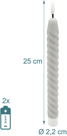 Relaxdays Διακοσμητικό Φωτιστικό LED Κερί 6τμχ 25x2.2εκ.