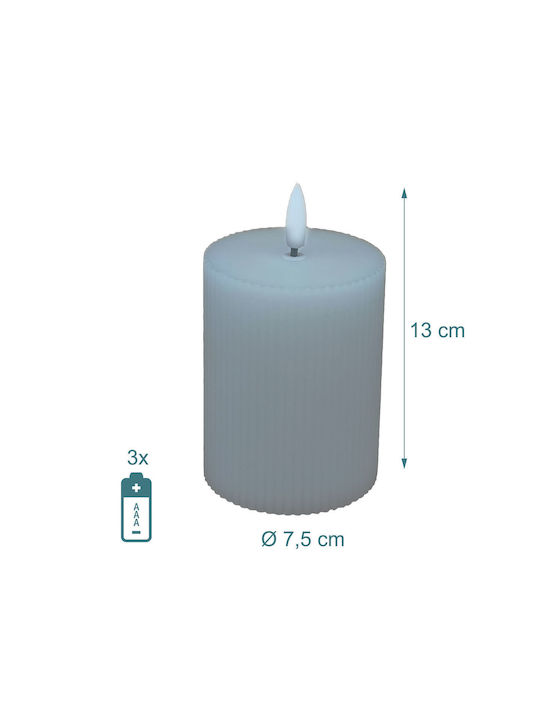 Relaxdays Lămpi Decorative Pentru Masă LED Lumânare 4 Buc 13x7.5 cm