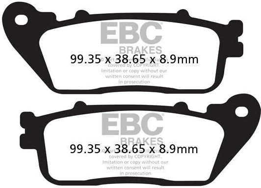 EBC Motorcycle Brake Pads for Honda CB 1000 R -09