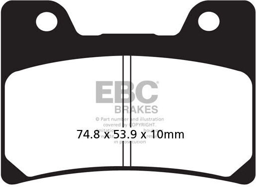 EBC Motorcycle Brake Pads Front for Yamaha TDM 850
