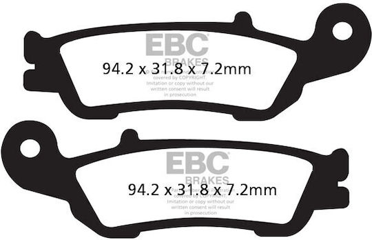 EBC Motorradbremsbeläge Vorderseite Für Yamaha YZ 250 / YZ 125