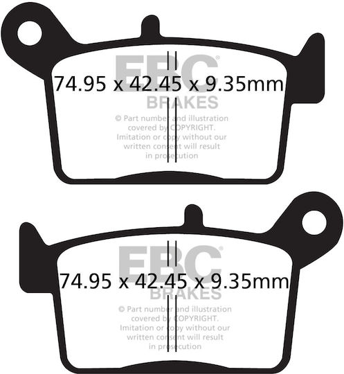 EBC Motorcycle Brake Pads for Husqvarna SM 125