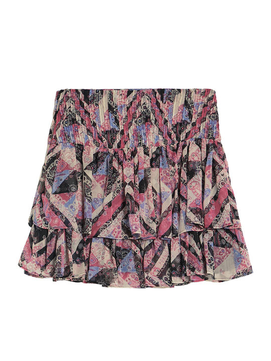 Pleated Mini Skirt Multicolour