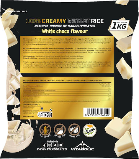 Vitabolic SRL Creamy Instant Reis in Kochbeutel 1kg