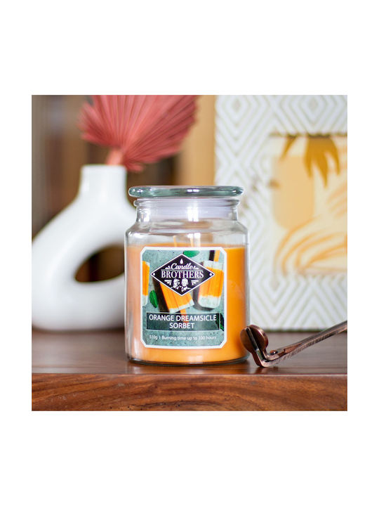 Relaxdays Aromatic Candle with Orange Perfume 13x10cm