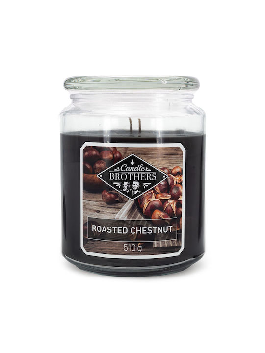 Relaxdays Aromatic Brown Candle 15x10cm