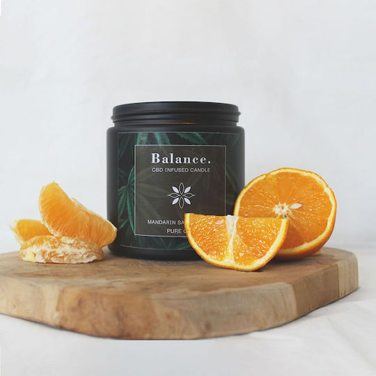Relaxdays Aromatisches Soja-Kerze Braune 350g