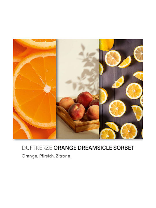 Relaxdays Aromatic Candle with Orange Perfume 13x10cm