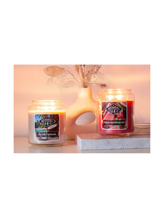 Relaxdays Aromatic Brown Candle 13x10cm