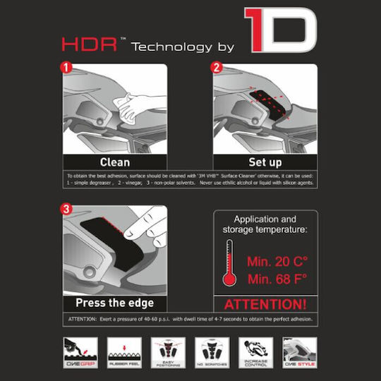 Yamaha R6 Hdr230/pr3448 Αυτοκόλλητο Προστατευτικό Ρεζερβουάρ Μηχανής