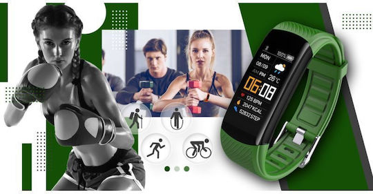 Giewont Gw200-5 Smartwatch Negru Verde 2 Curele