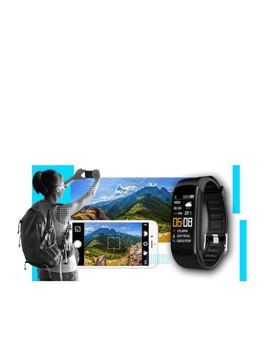 Giewont Gw200-7 Black Blue Smartwatch 2 Straps