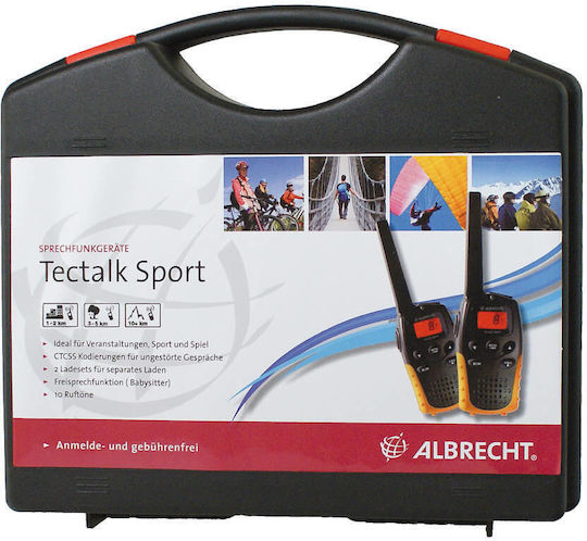 Albrecht Tectalk Sport Wireless Transceiver PMR with Monochrome Screen Set of 2pcs