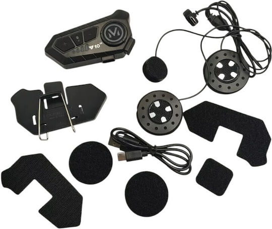 Y10 Single Intercom for Motorcycle Helmet with Bluetooth