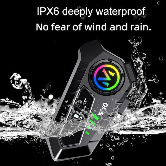 Y10 Single Intercom for Motorcycle Helmet with Bluetooth