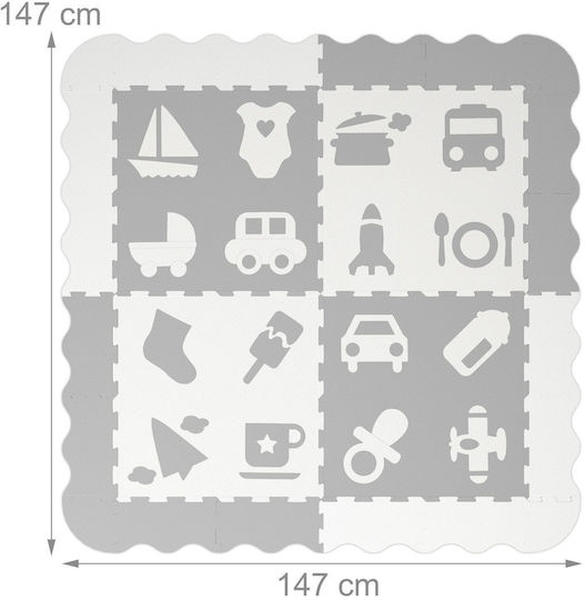 Relaxdays Puzzle De Podea Interactiv