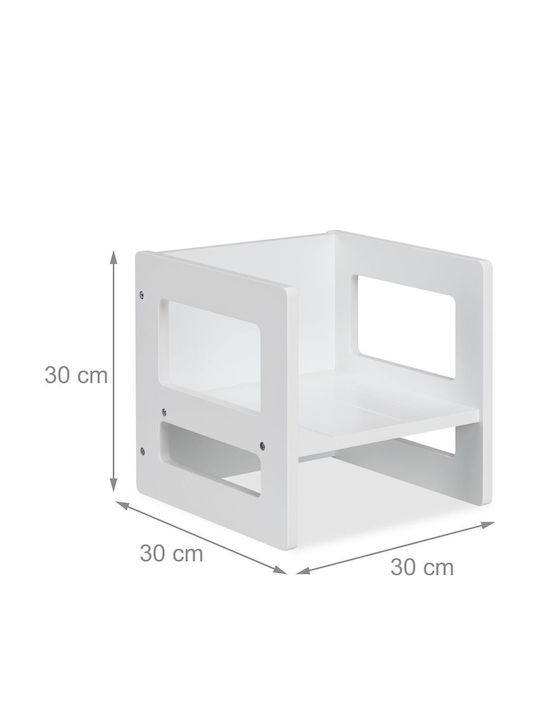 Scaun Pentru Copii Alb 30x30x30cm